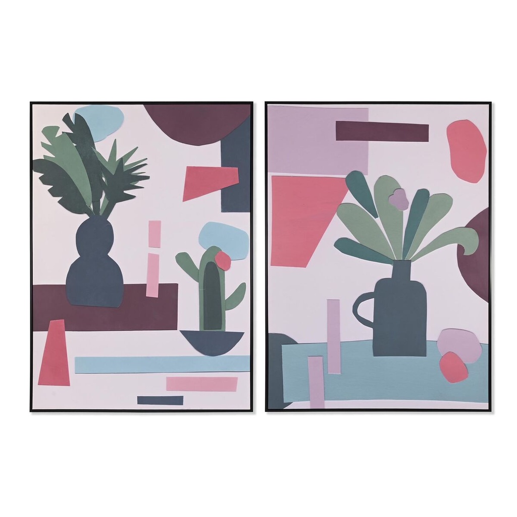 Lienzo DKD Home Decor Poliestireno Lienzo 103 x 4,3 x 143 cm