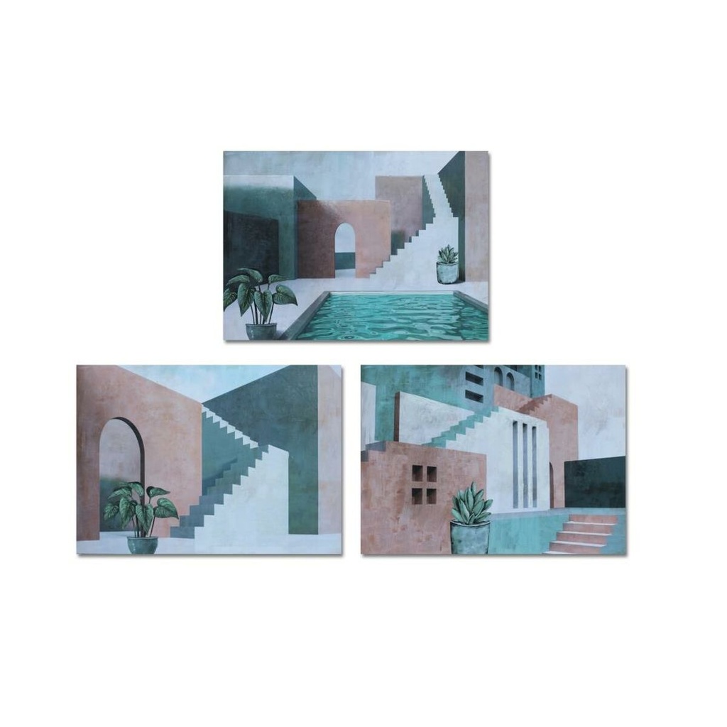 Cuadro DKD Home Decor Casa (70 x 1,8 x 50 cm)