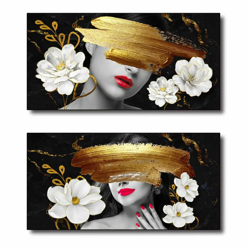 Canvas DKD Home Decor Canvas MDF Wood 80 x 2 x 40 cm