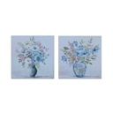 Cuadro DKD Home Decor Jarrón (80 x 2,8 x 80 cm) (2 Unidades)
