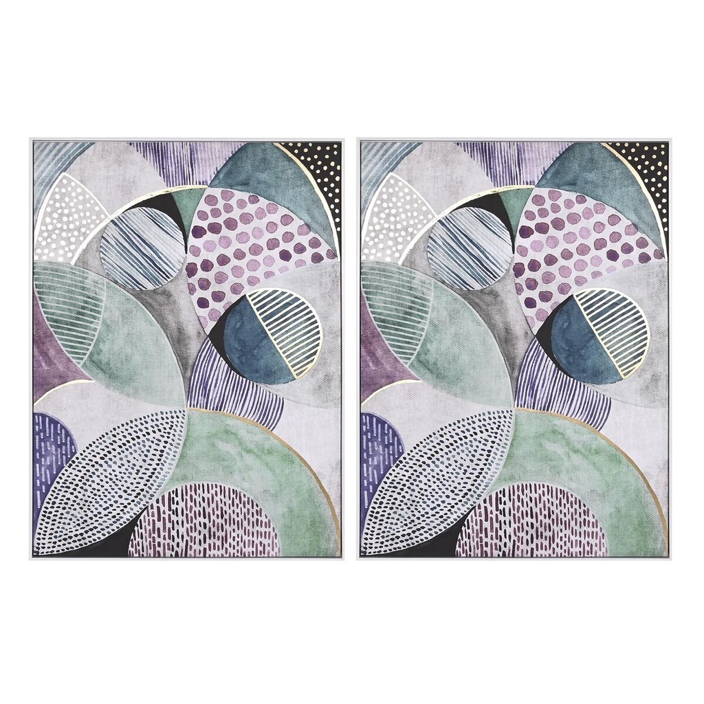Cuadro DKD Home Decor Abstracto Urbano 103 x 4,5 x 143 cm (2 Unidades)