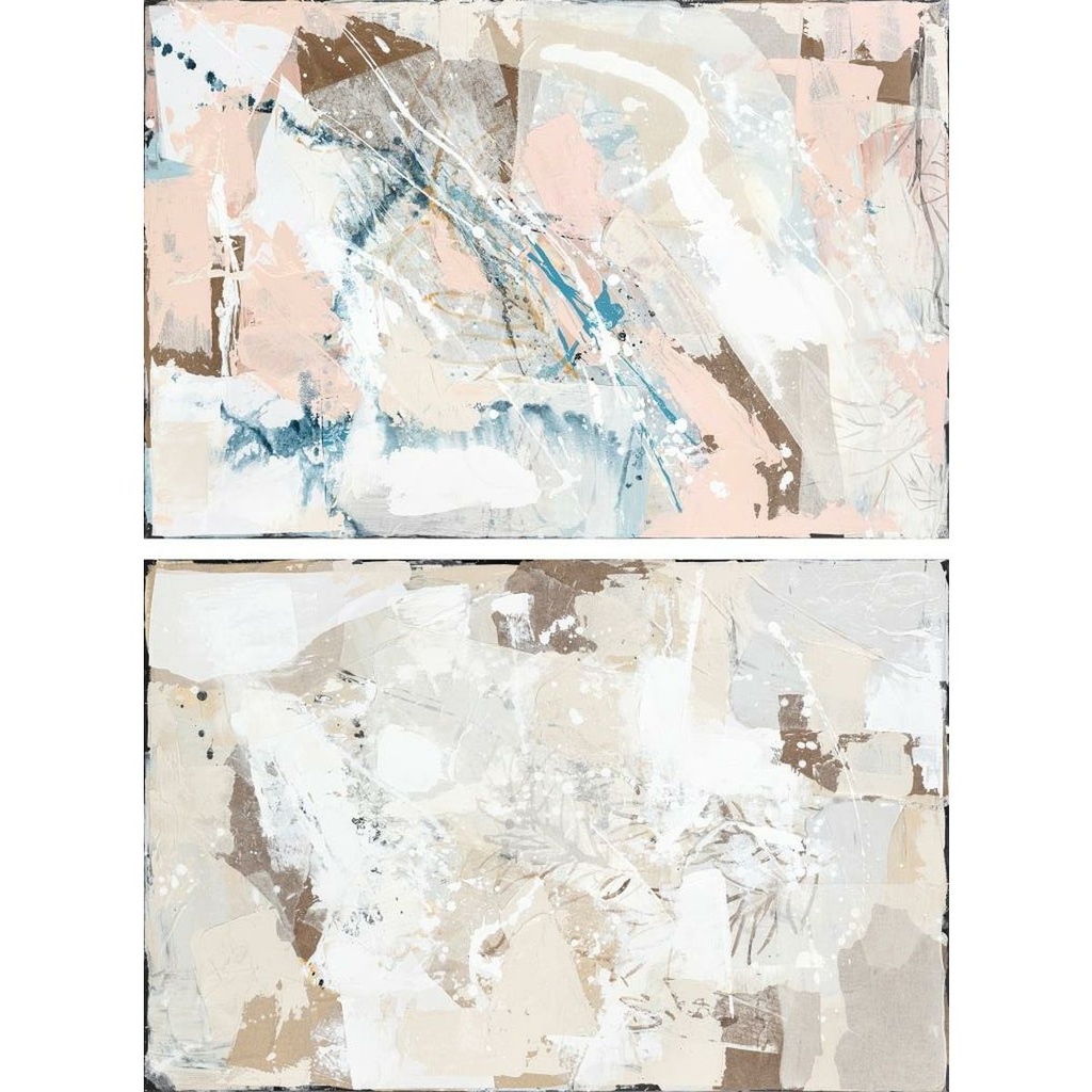 Lienzo DKD Home Decor Abstracto Urbano 100 x 4 x 150 cm 150 x 3,8 x 100 cm (2 Unidades)