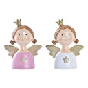 Adorno Navideño DKD Home Decor Resina Ángel (9 x 5 x 12 cm) (2 Unidades)