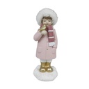 Adorno Navideño DKD Home Decor Resina Niñas (4 x 4 x 9,5 cm) (2 Unidades)