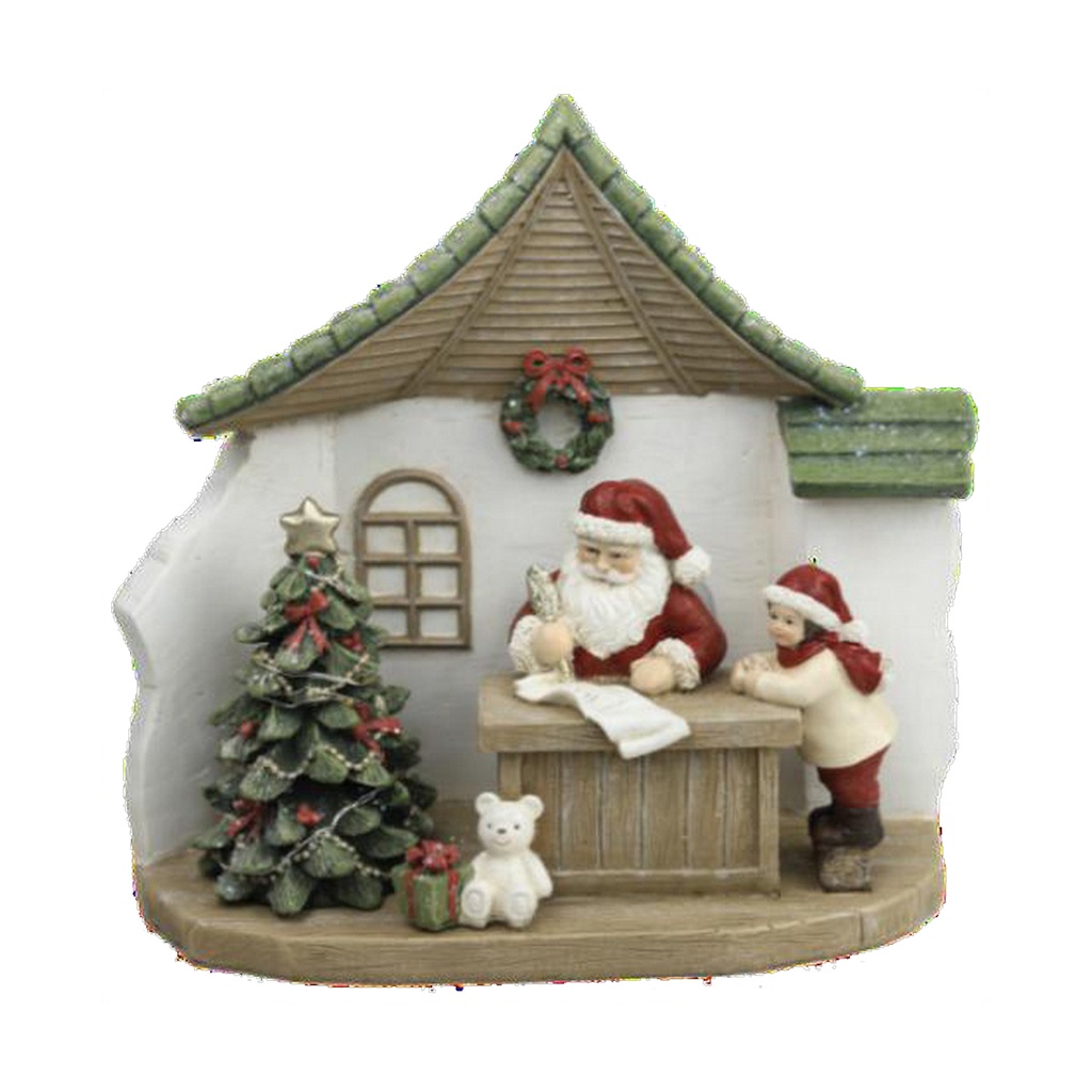 Adorno Navideño DKD Home Decor Resina Papá Noel (19 x 9,5 x 18 cm) (2 Unidades)