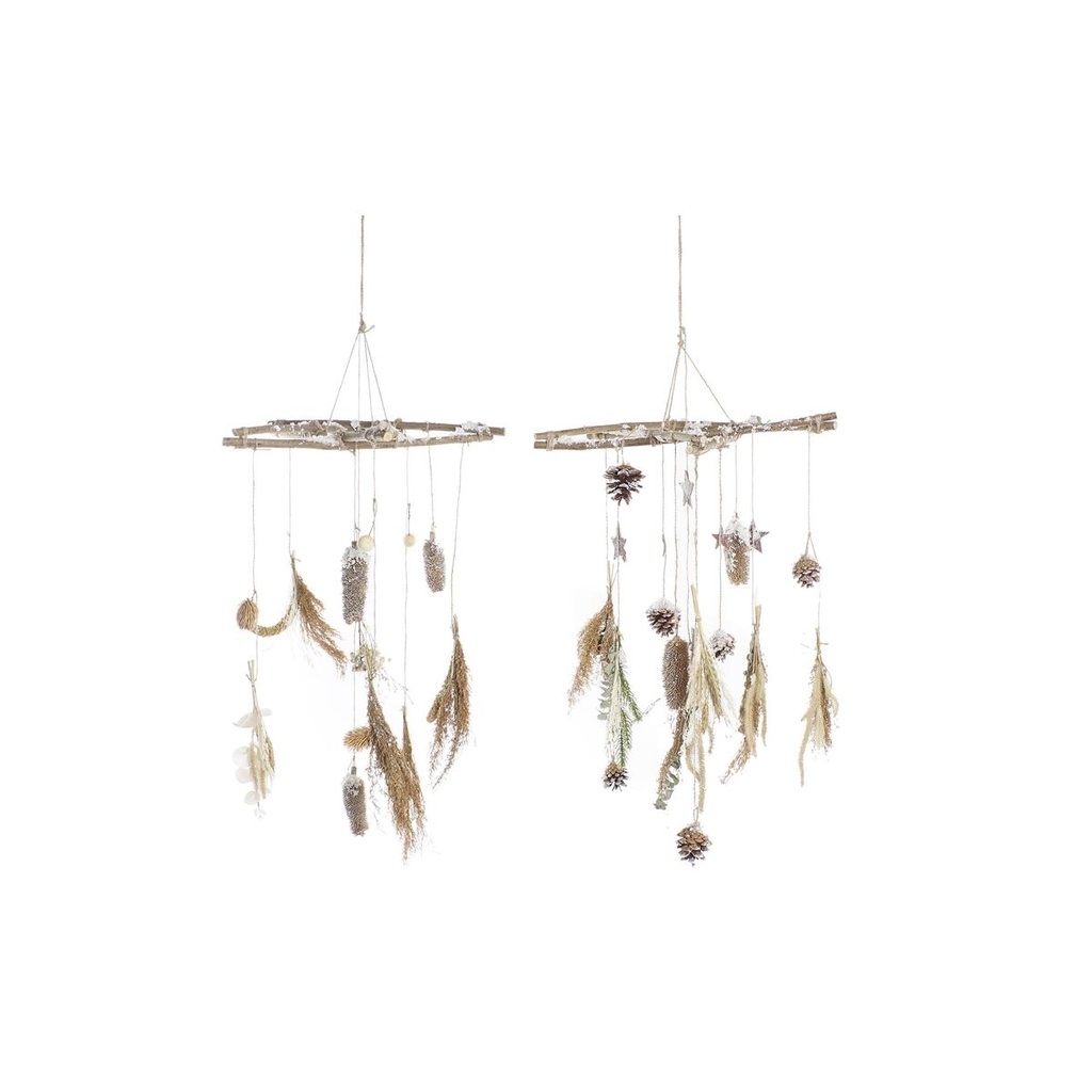 Christmas bauble DKD Home Decor Wood (2 Units) (41 x 41 x 40 cm)