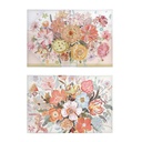 Lienzo DKD Home Decor Flores (2 Unidades) (90 x 3 x 60 cm)