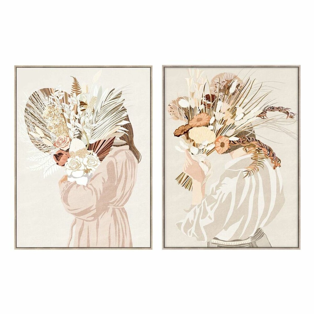 Canvas DKD Home Decor polystyrene Canvas 90 x 4 x 120 cm