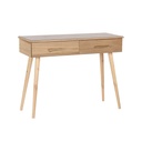Consola DKD Home Decor 100 x 40 x 76 cm Dorado Marrón claro Madera de Paulonia Madera MDF