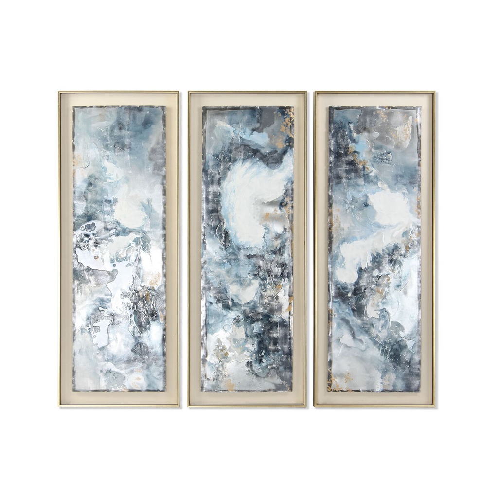 Cuadro DKD Home Decor Abstracto Moderno (53,5 x 5 x 140 cm) (3 Unidades)