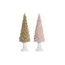 Adorno Navideño DKD Home Decor Árbol Resina (10,5 x 10,5 x 32 cm) (2 Unidades)