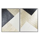 Lienzo DKD Home Decor Moderno Geométrico (93 x 3,5 x 123 cm) (2 Unidades)