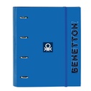 Carpeta de anillas Benetton Deep water Azul (27 x 32 x 3.5 cm)