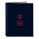 Carpeta de anillas F.C. Barcelona Azul marino A4 (26.5 x 33 x 4 cm)