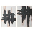 Cuadro DKD Home Decor Abstracto Urbano (100 x 4 x 140 cm) (2 Unidades)