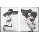 Cuadro DKD Home Decor Sombrero (90 x 4 x 120 cm) (2 Unidades)