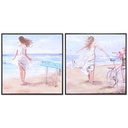 Lienzo DKD Home Decor Poliestireno Lienzo 83 x 3,5 x 83 cm