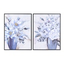Cuadro DKD Home Decor 60 x 3,5 x 80 cm Florero Tradicional (2 Unidades)