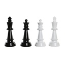 Decorative Figure DKD Home Decor Black White Resin Chess Pieces Modern (11 x 11 x 27,5 cm) (4 Units)