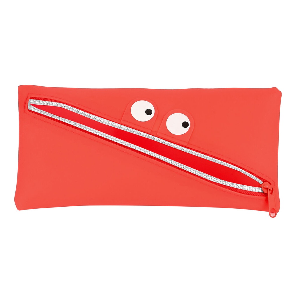 Estuche Escolar Safta   Cara 22 x 11 x 1 cm Rojo