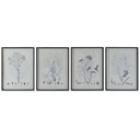 Cuadro DKD Home Decor Moderno Plantas botánicas 45 x 2,5 x 60 cm (4 Unidades)