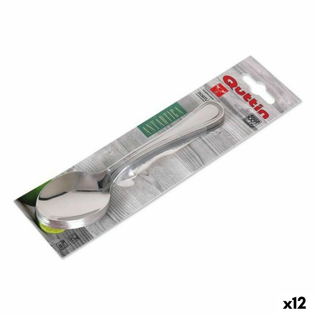 Set de cucharas de postre Quttin Antartica 6 Piezas (12 Unidades)