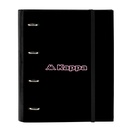 Ring binder Kappa Silver pink Black Pink 27 x 32 x 3.5 cm