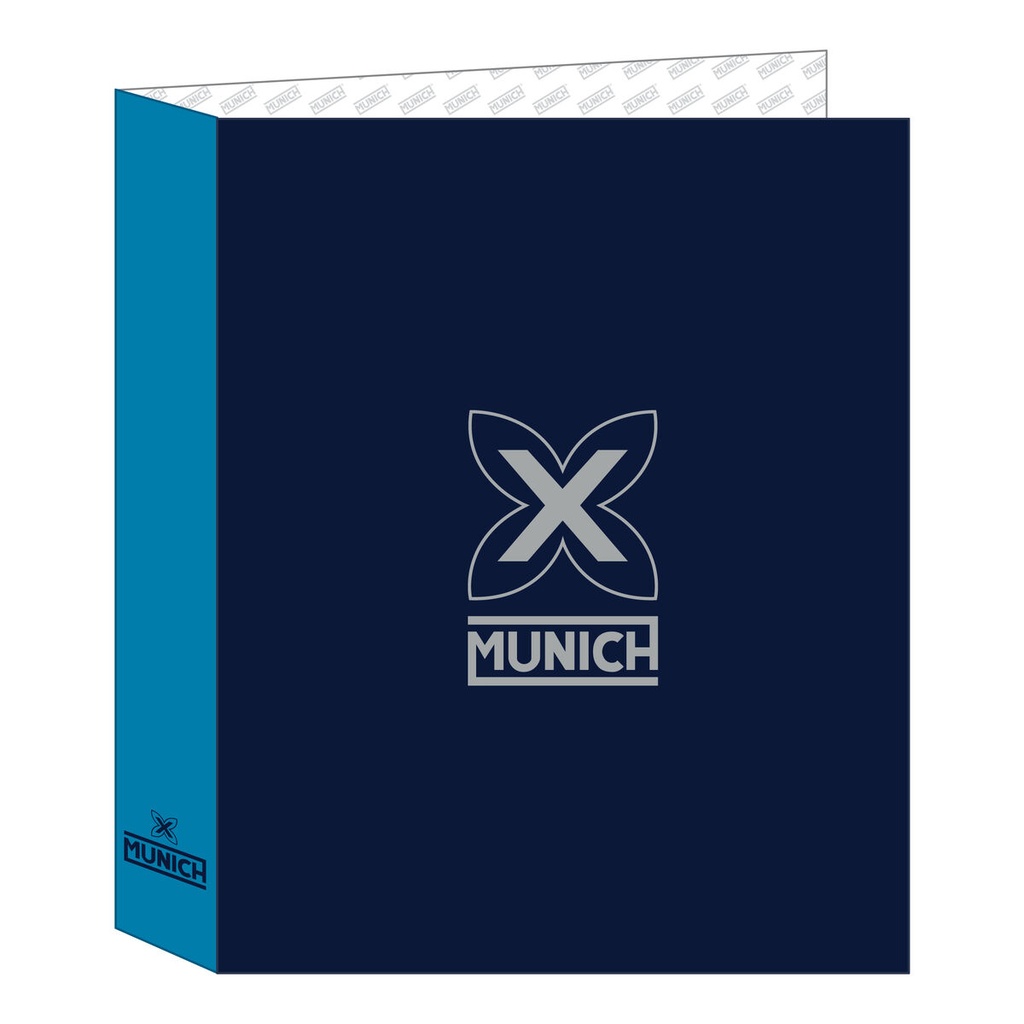 Carpeta de anillas Munich Nautic Azul marino A4 27 x 33 x 6 cm