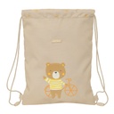 Bolsa Mochila con Cuerdas Safta Osito Beige 26 x 34 x 1 cm