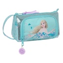Estuche Escolar con Accesorios Frozen Hello spring Azul claro 20 x 11 x 8.5 cm (32 Piezas)