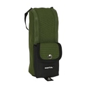 Estuche Escolar Safta Dark forest Negro Verde 6 x 21 x 6 cm