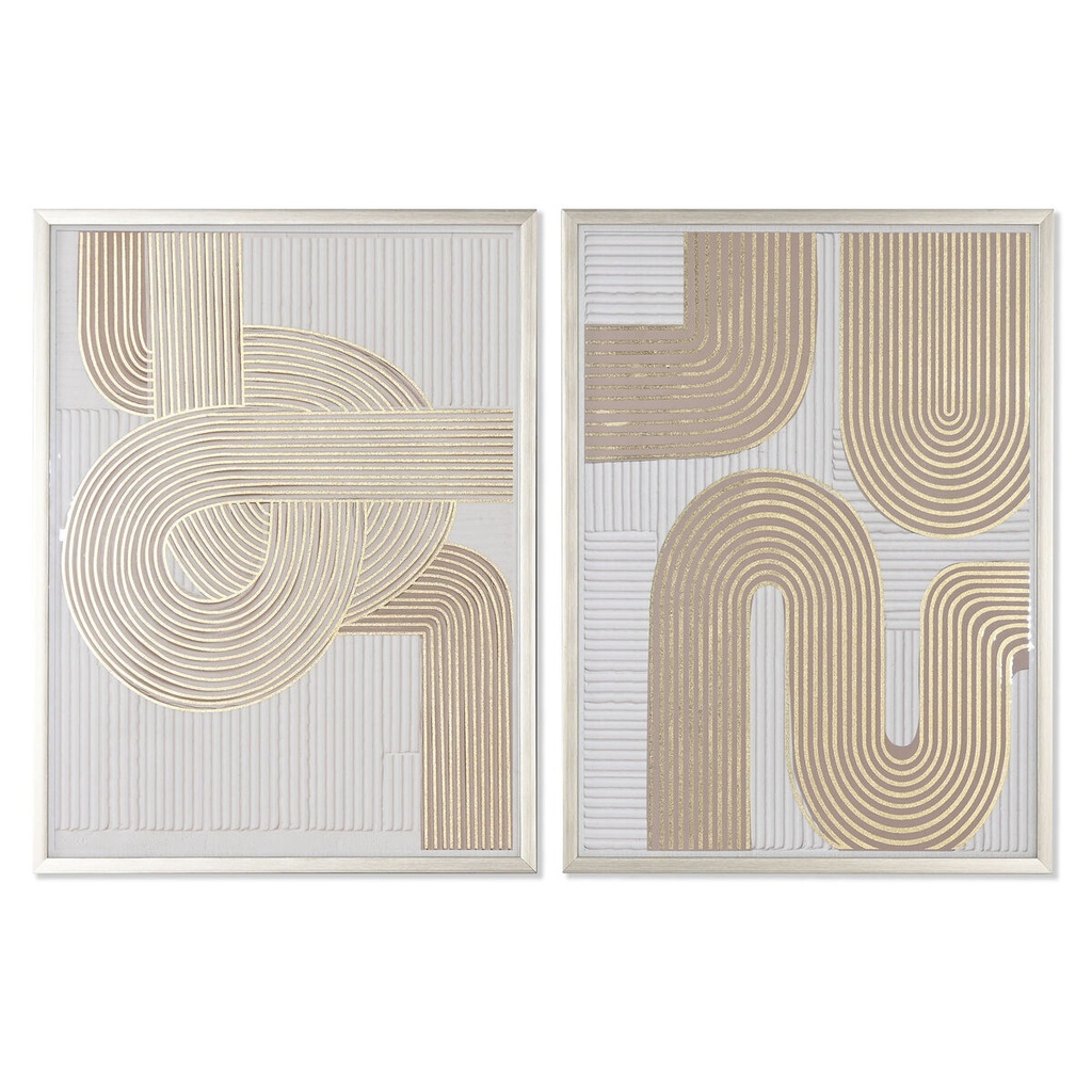 Cuadro Home ESPRIT Moderno 62,3 x 3,6 x 82,5 cm (2 Unidades)