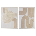Cuadro Home ESPRIT Moderno 62,3 x 3,6 x 82,5 cm (2 Unidades)