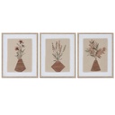 Cuadro Home ESPRIT Jarrón Escandinavo 42,5 x 3 x 52,5 cm (3 Unidades)