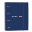 Ring binder Benetton Cool Navy Blue 27 x 32 x 3.5 cm