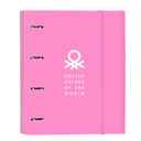 Ring binder Benetton Spring Sky blue 27 x 32 x 3.5 cm