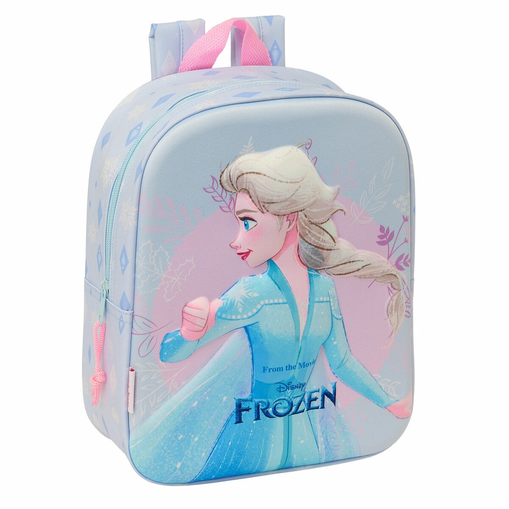 Mochila Escolar Frozen Lila 22 x 27 x 10 cm 3D