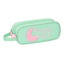 Portatodo Doble BlackFit8 Moon Verde 21 x 8 x 6 cm