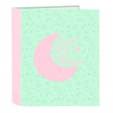 Carpeta de anillas BlackFit8 Moon Verde A4 27 x 33 x 6 cm