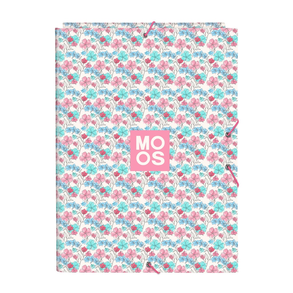 Ring binder Moos Flores Multicolour A4 26 x 33.5 x 2.5 cm