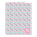 Ring binder Moos Flores Multicolour A4 26.5 x 33 x 4 cm