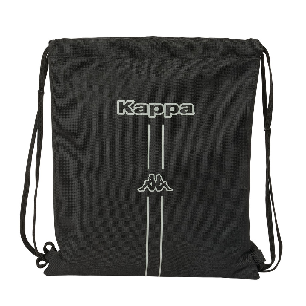 Backpack with Strings Kappa Dark Black 35 x 40 x 1 cm
