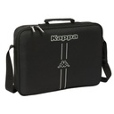 School Bag Kappa Dark Black 38 x 28 x 6 cm