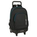 School Rucksack with Wheels Kelme Iron Black 33 x 45 x 22 cm