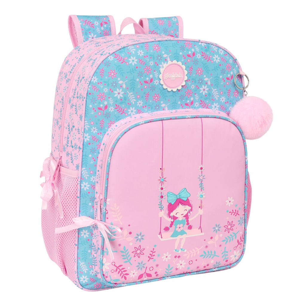 School Bag Glow Lab Swing Multicolour 33 x 42 x 14 cm