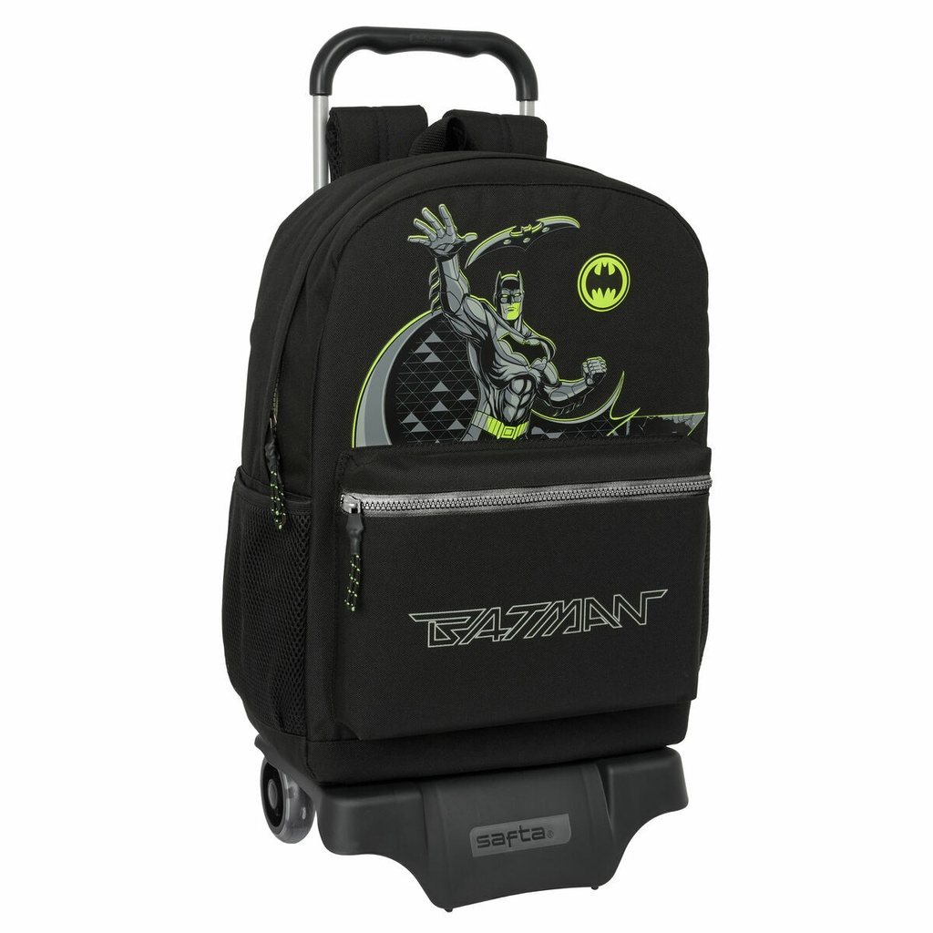 School Rucksack with Wheels Batman Game over Black 30 x 43 x 14 cm