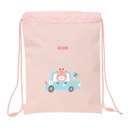 Backpack with Strings Safta Jirafa Coral 26 x 34 x 1 cm
