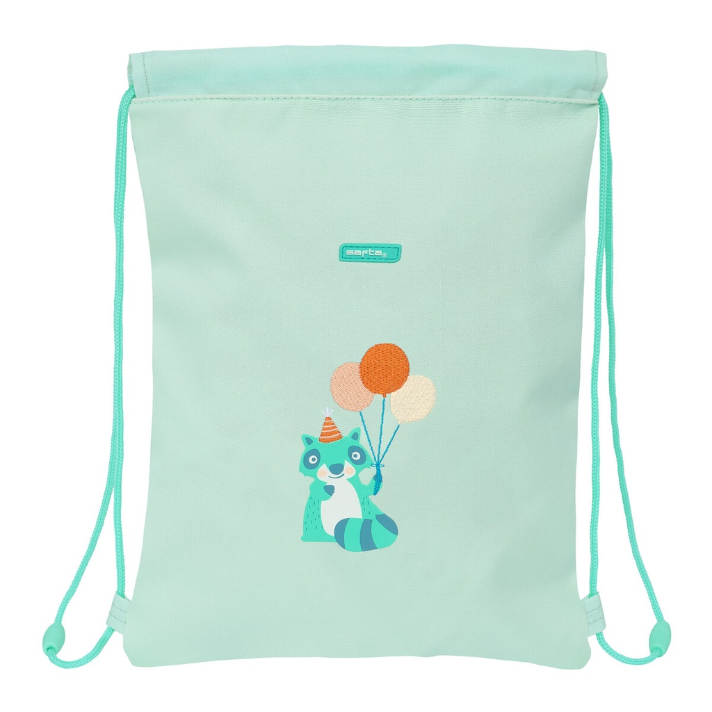 Backpack with Strings Safta Fiesta Green 26 x 34 x 1 cm