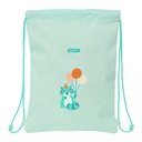 Bolsa Mochila con Cuerdas Safta Fiesta Verde 26 x 34 x 1 cm