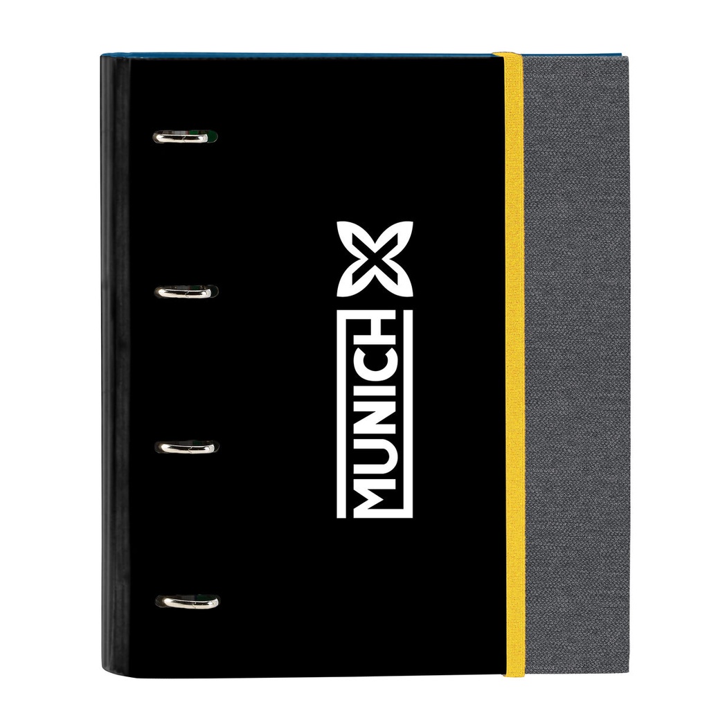 Ring binder Munich Topo Black 27 x 32 x 3.5 cm